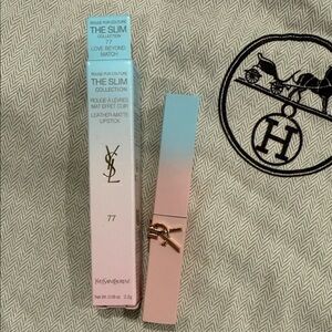Yves Saint Laurent Slim Matte Lipstick in Pink and Blue Gradient Case